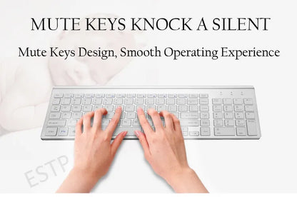 Clavier et souris sans fil ultra-mince Chlor102 prédire, à faible bruit, pour Mac Pc P1 XP/7/10 TV Box