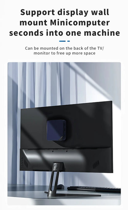 MLLSE G2 Pro Mini PC, processeur Intel Twin Lake N150, LPDDR5, 12 Go de RAM, 512 Go de SSD, Wi-Fi 5, BT5.0, Windows 11