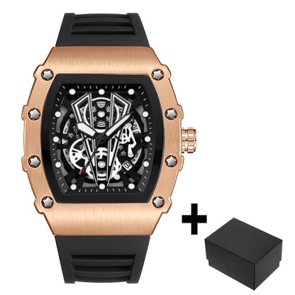 Montre-bracelet à quartz étanche pour homme, montres à cadran noir, date automatique, horloge murale, modules à la mode, marque de luxe, livraison directe