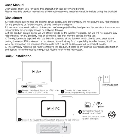 Nouveau MINI ordinateur Intel Core i9 8950HK 16GB DDR4 + 1/2 to M.2 SSD Windows11 Mini ordinateur de jeu ordinateur de bureau Support 4K HD