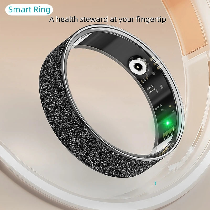 Anneau intelligent Simple, fréquence cardiaque, oxygène dans le sang, moniteur de santé du sommeil, anneau de Sport, podomètre étanche IP68, contrôle des gestes à distance, Photo