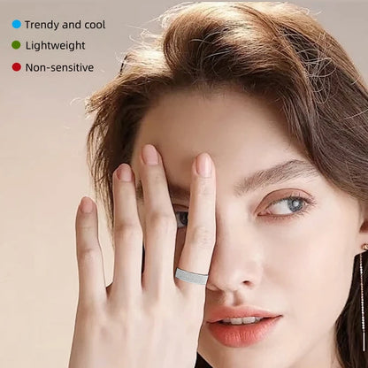 Anneau intelligent Simple, fréquence cardiaque, oxygène dans le sang, moniteur de santé du sommeil, anneau de Sport, podomètre étanche IP68, contrôle des gestes à distance, Photo
