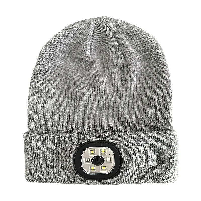 Bonnet chaud mains libres Bluetooth 5.0, chapeau LED, casque stéréo sans fil, lecteur de musique avec Support de micro, batterie Rechargeable à gradation