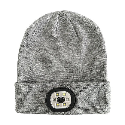 Bonnet chaud mains libres Bluetooth 5.0, chapeau LED, casque stéréo sans fil, lecteur de musique avec Support de micro, batterie Rechargeable à gradation
