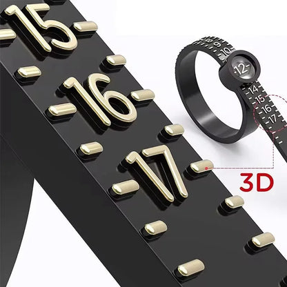 Anneau avec loupe, mesure avec anneau, règle souple, cercle de taille en plastique, filtre de taille, Durable