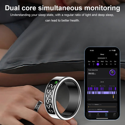 SY01 anneau intelligent avec écran LED Bluetooth surveillance de la santé sang oxygène sommeil fréquence cardiaque Modes multisports étanche IP68 et 5ATM