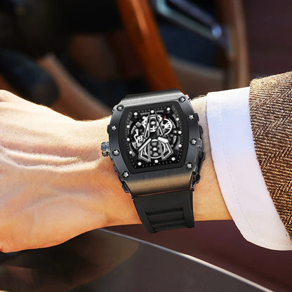 Montre-bracelet à quartz étanche pour homme, montres à cadran noir, date automatique, horloge murale, modules à la mode, marque de luxe, livraison directe