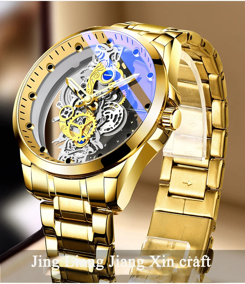 Montres d'affaires de luxe pour hommes, montre à Quartz en acier inoxydable argenté, horloge lumineuse