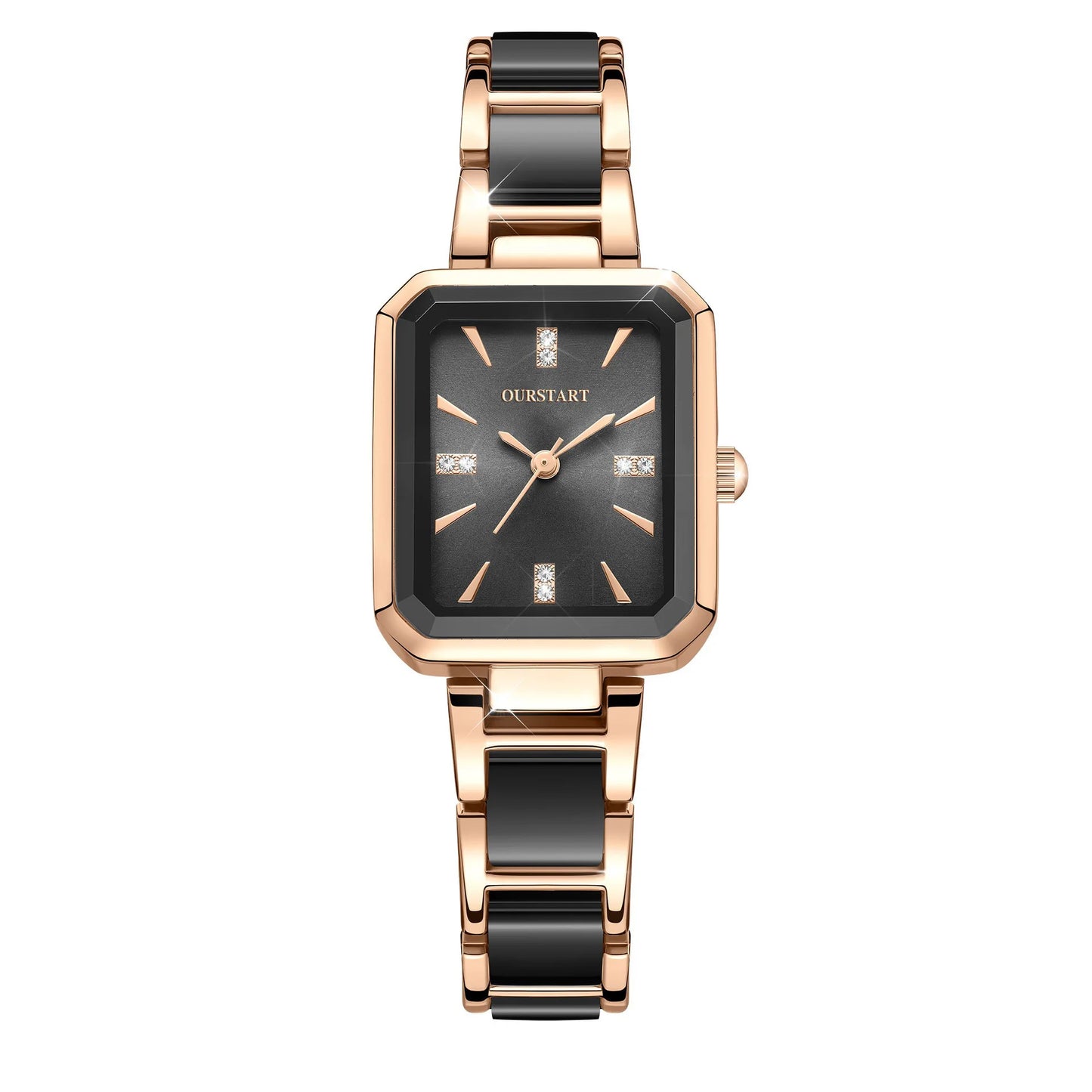 Montre-bracelet à Quartz de luxe pour femmes, avec bracelet en acier inoxydable, étanche, Design élégant, haute précision