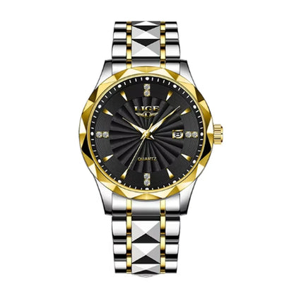 LIGE luxe femme montre mode Sport de plein air lumineux montres à Quartz mouvement importé étanche en acier inoxydable femmes montres