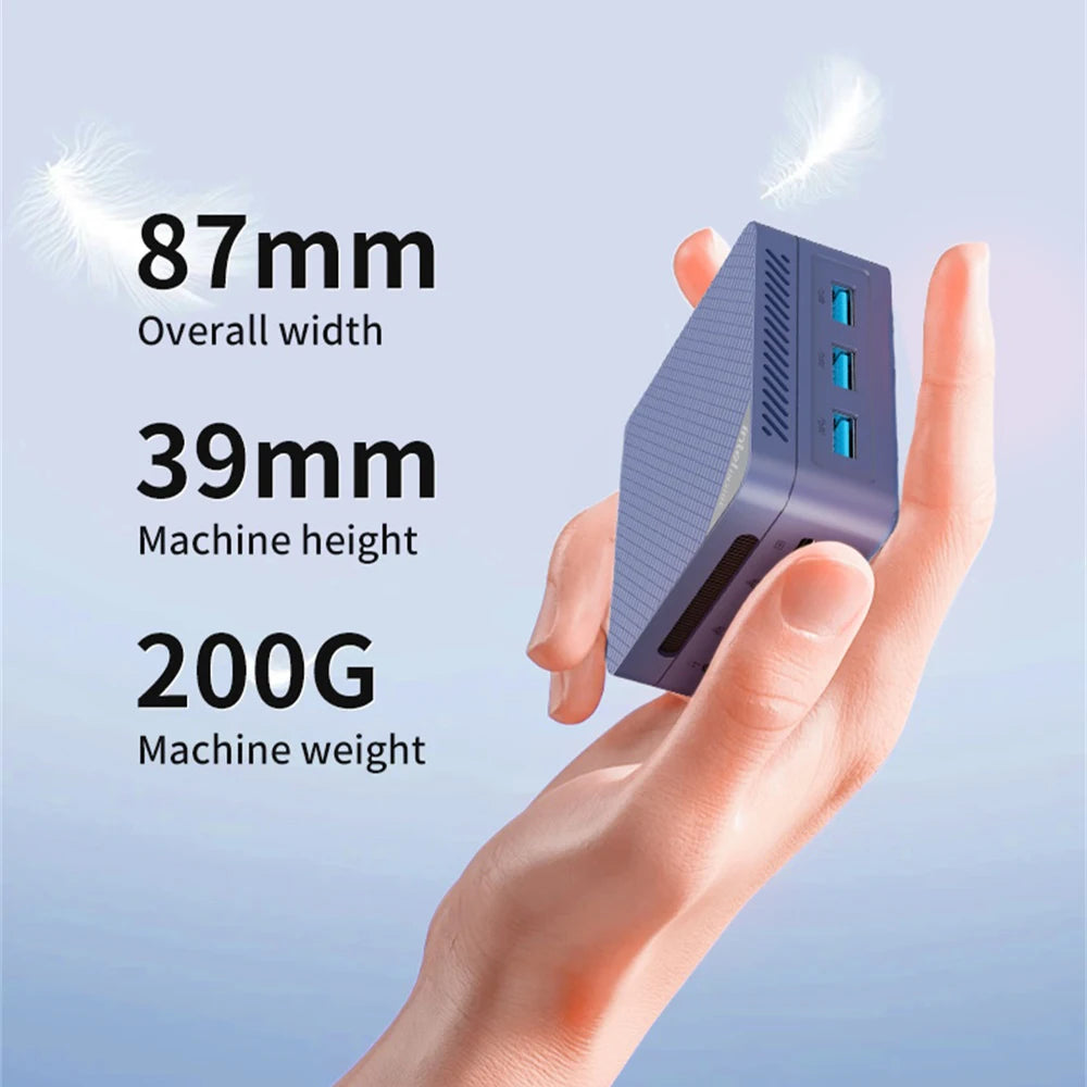 MLLSE G2 Pro Mini PC, processeur Intel Twin Lake N150, LPDDR5, 12 Go de RAM, 512 Go de SSD, Wi-Fi 5, BT5.0, Windows 11
