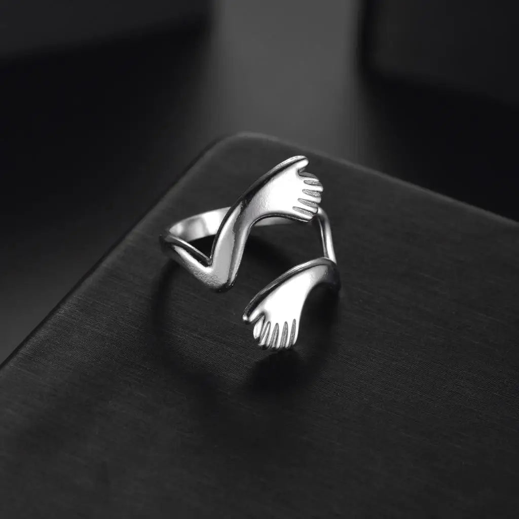Bagues à main réglables pour femmes, amour romantique, amour créatif pour toujours, matiques ouvertes, bijoux exquis, cadeau de fête