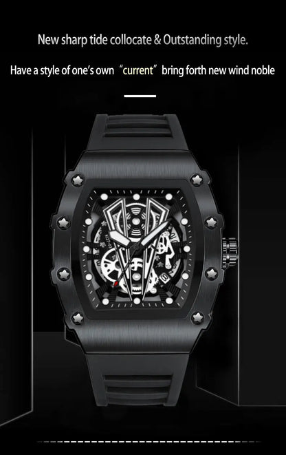 Montre-bracelet à quartz étanche pour homme, montres à cadran noir, date automatique, horloge murale, modules à la mode, marque de luxe, livraison directe