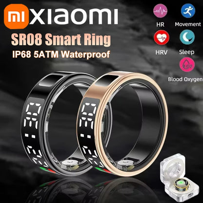 Xiaomi-Anneau intelligent Bluetooth pour hommes et femmes, surveillance de la santé, oxygène sanguin, sommeil, fréquence cardiaque, modes Liban tisports, étanche IP68 et 5iko, nouveau