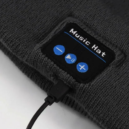 Bonnet chaud mains libres Bluetooth 5.0, chapeau LED, casque stéréo sans fil, lecteur de musique avec Support de micro, batterie Rechargeable à gradation