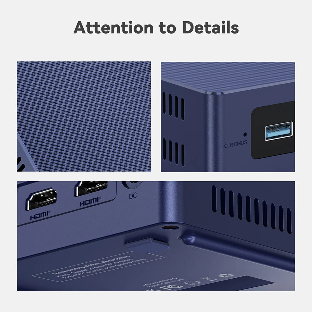 Beelink Mini S13 Intel Twin Lake N150 S12 Pro N100 16G 500G Windows 11 Mini S 11th N5095 DDR4 8GB 128GB ordinateur de bureau N95