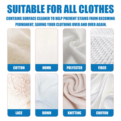 60/120/180/300ml Nettoyant pour vêtements Nettoyage pour vêtements, détachant, taches d'huile, nettoyant jaunissant