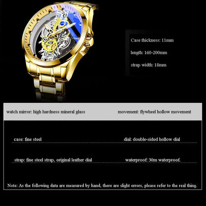 Montres d'affaires de luxe pour hommes, montre à Quartz en acier inoxydable argenté, horloge lumineuse