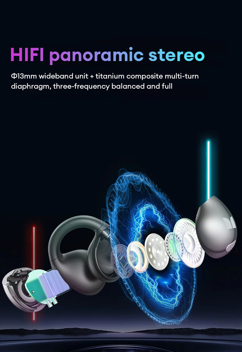 Écouteurs sans fil d'origine MH22185 IPX5 étanche Anti-transpiration oreille-clip Bluetooth casque faible latence Sport HiFi musique écouteurs