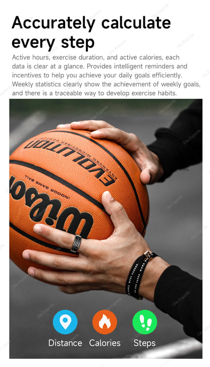 Bague intelligente 2025 avec écran d'affichage et tactile, chargement sans fil, gestionnaire de santé, étanche 5 ATM pour hommes et femmes, bagues R12 R11