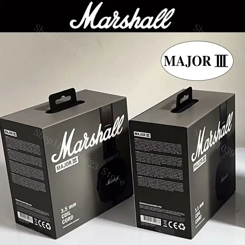 Marshall Major III 3 casque sans fil/filaire avec micro écouteurs de jeu basses profondes pliant sport Rock musique Bluetooth casque