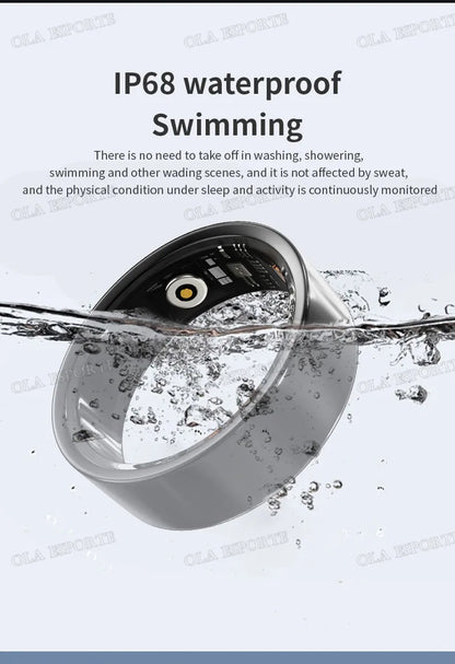 2025 nouveau anneau intelligent hommes femmes caméra contrôle fréquence cardiaque sang oxygène moniteur Smartring IP68 et 5ATM étanche Multi-sports Modes