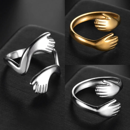 Bagues à main réglables pour femmes, amour romantique, amour créatif pour toujours, matiques ouvertes, bijoux exquis, cadeau de fête