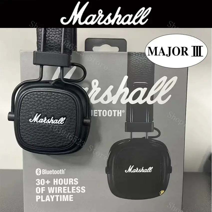Marshall Major III 3 casque sans fil/filaire avec micro écouteurs de jeu basses profondes pliant sport Rock musique Bluetooth casque