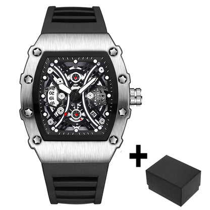 Montre-bracelet à quartz étanche pour homme, montres à cadran noir, date automatique, horloge murale, modules à la mode, marque de luxe, livraison directe