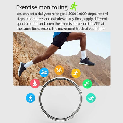 Anneau intelligent Simple, fréquence cardiaque, oxygène dans le sang, moniteur de santé du sommeil, anneau de Sport, podomètre étanche IP68, contrôle des gestes à distance, Photo