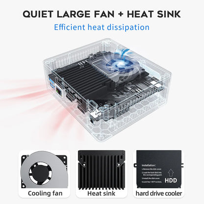 Beelink Mini S13 Intel Twin Lake N150 S12 Pro N100 16G 500G Windows 11 Mini S 11th N5095 DDR4 8GB 128GB ordinateur de bureau N95