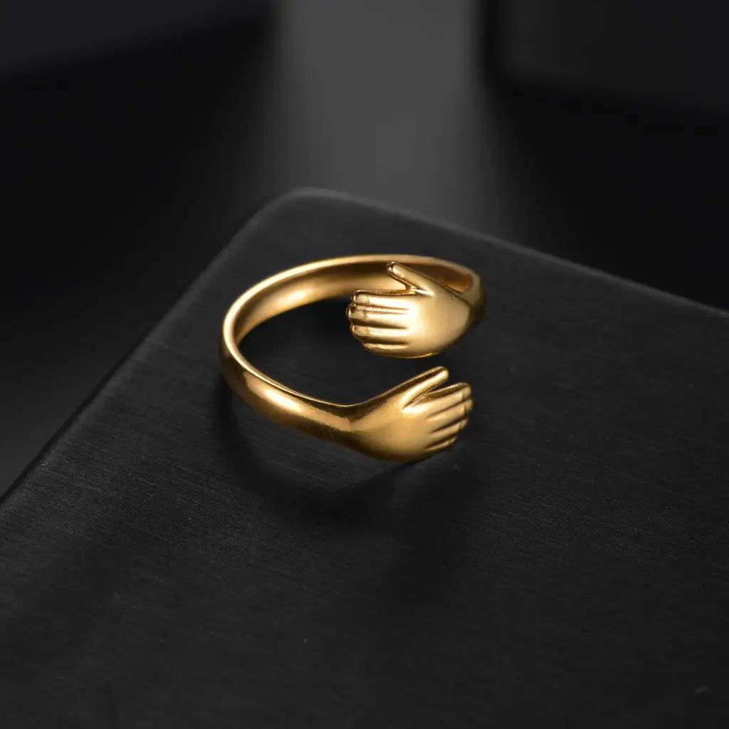 Bagues à main réglables pour femmes, amour romantique, amour créatif pour toujours, matiques ouvertes, bijoux exquis, cadeau de fête