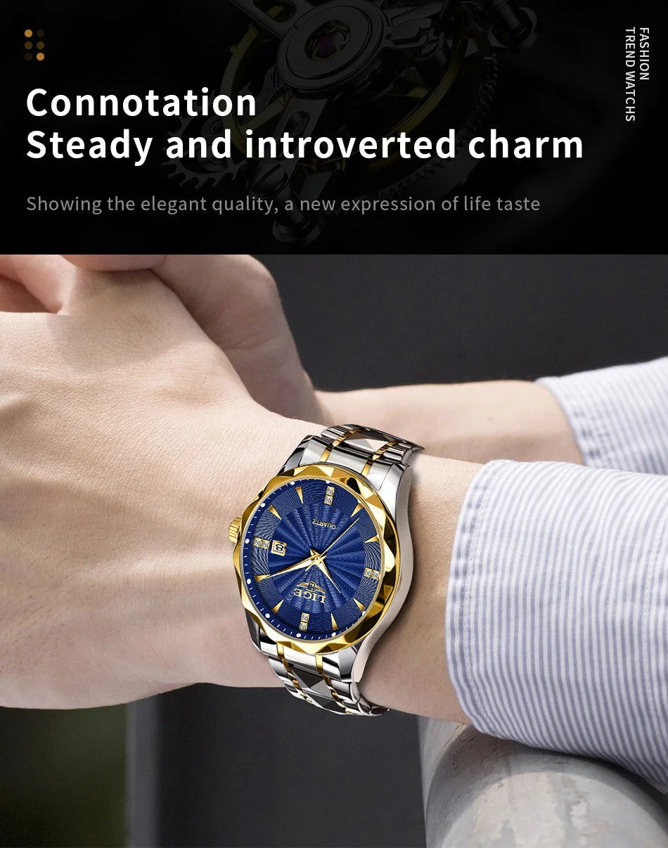 LIGE luxe femme montre mode Sport de plein air lumineux montres à Quartz mouvement importé étanche en acier inoxydable femmes montres