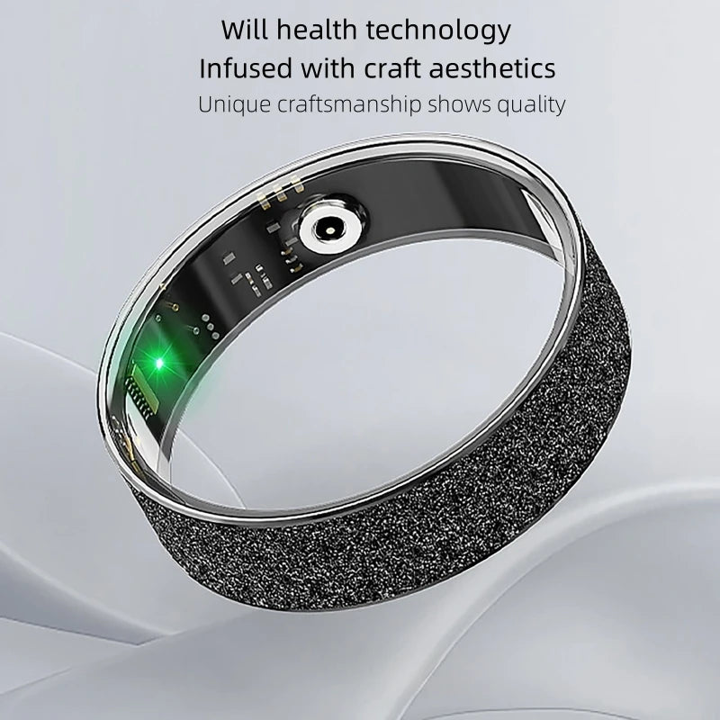Anneau intelligent Simple, fréquence cardiaque, oxygène dans le sang, moniteur de santé du sommeil, anneau de Sport, podomètre étanche IP68, contrôle des gestes à distance, Photo