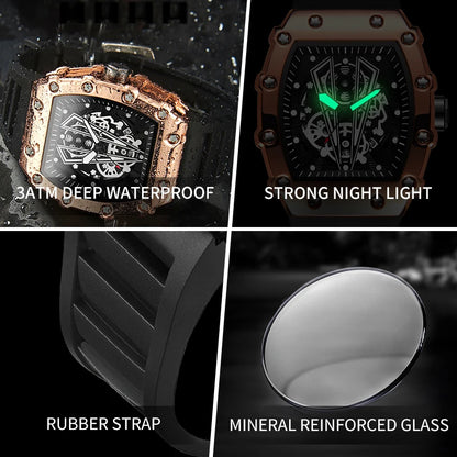 Marque de luxe homme montre nouvelle marque montre pour hommes mode lumineux étanche horloge sport mâle bracelet en Silicone montre-bracelet à Quartz