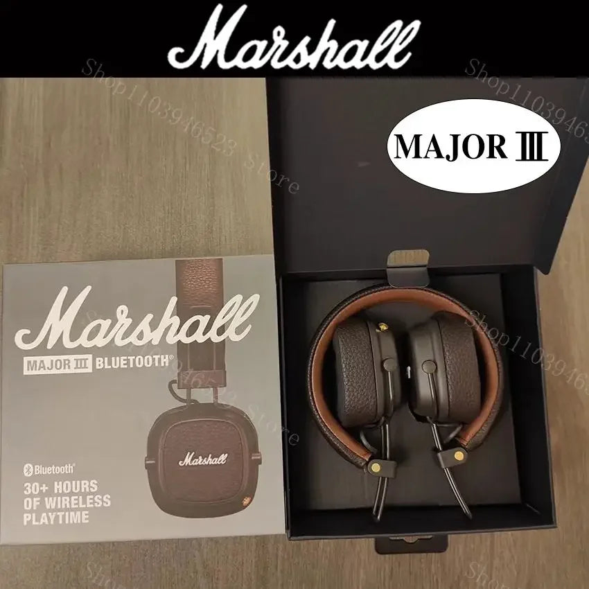 Marshall Major III 3 casque sans fil/filaire avec micro écouteurs de jeu basses profondes pliant sport Rock musique Bluetooth casque