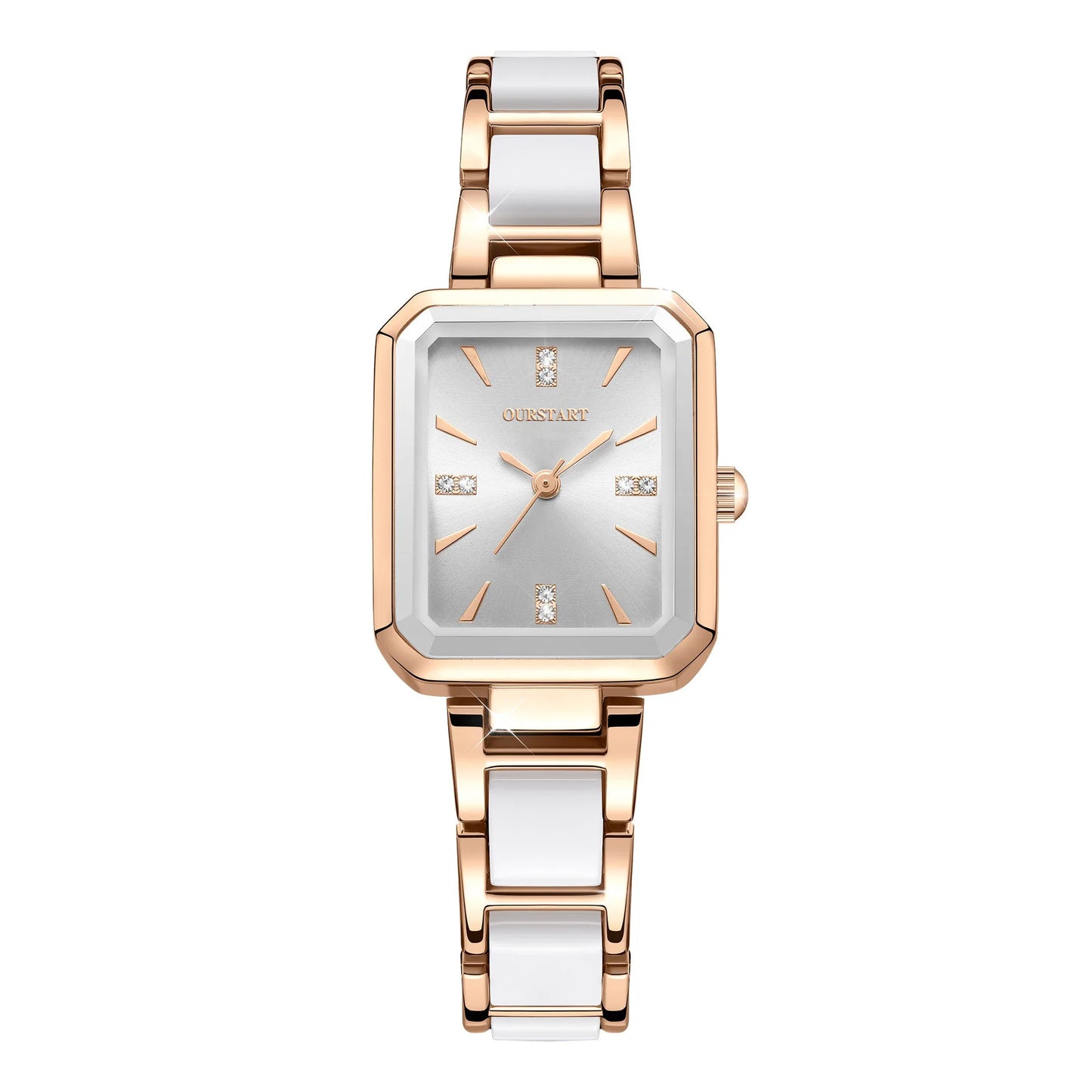 Montre-bracelet à Quartz de luxe pour femmes, avec bracelet en acier inoxydable, étanche, Design élégant, haute précision