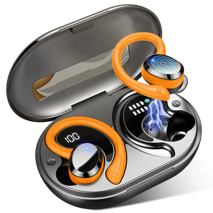Écouteurs sans fil, écouteurs Bluetooth 5.3, basses stéréo, micro intra-auriculaires antibruit, écouteurs IP7 étanches pour sport, lecture 40H.