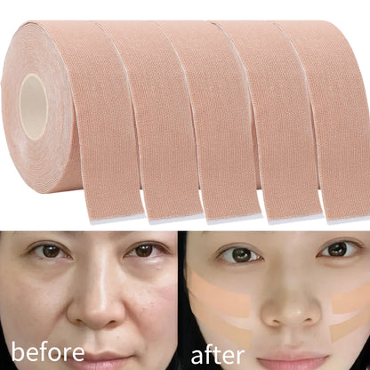 1/5 rouleaux visage V ligne cou yeux bande de levage respirant réduire les rides du visage soutient pansement élastique outil de soins de la peau du visage