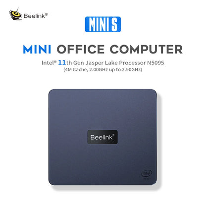 Beelink Mini S13 Intel Twin Lake N150 S12 Pro N100 16G 500G Windows 11 Mini S 11th N5095 DDR4 8GB 128GB ordinateur de bureau N95