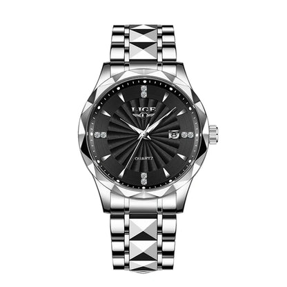 LIGE luxe femme montre mode Sport de plein air lumineux montres à Quartz mouvement importé étanche en acier inoxydable femmes montres