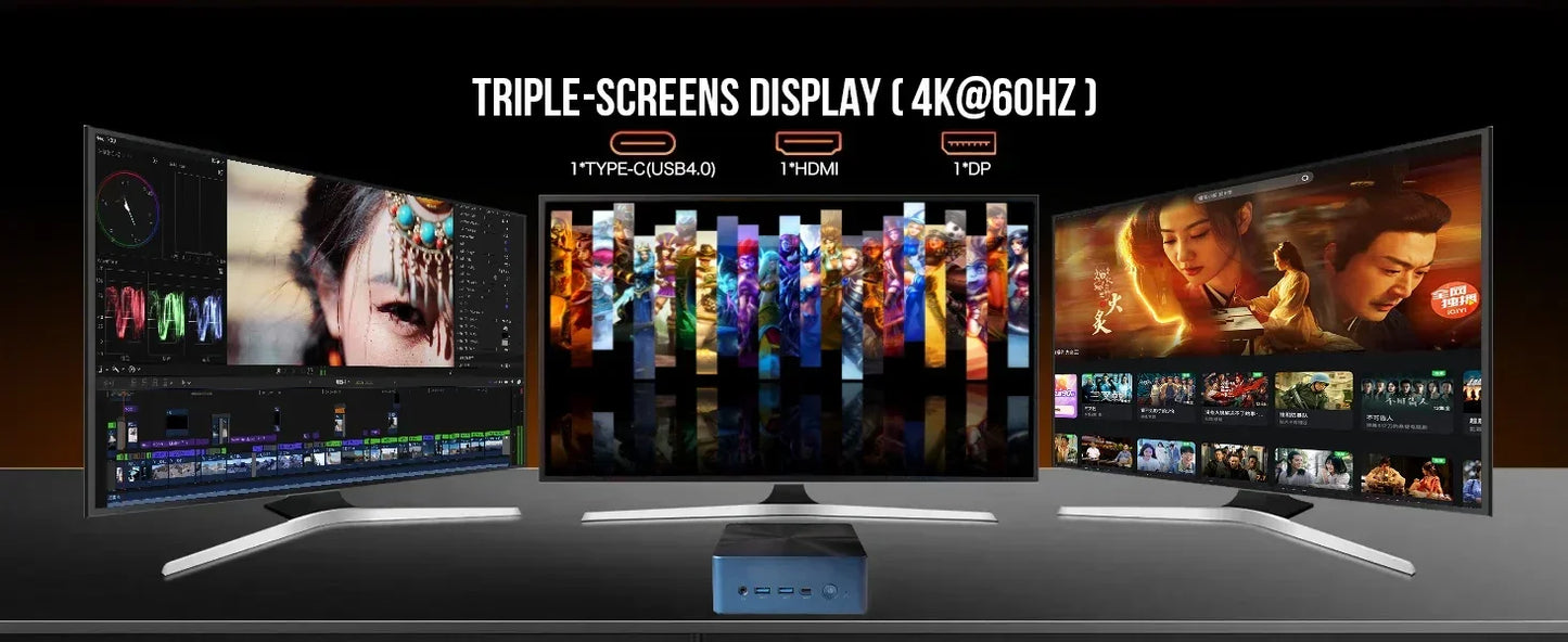 SZBOX S78 Ryzen 7 7840HS/8845HS MINI PC Windows 11 Pro DDR5 5600Mhz PCIe4.0 Nvme SSD WIFI6 BT5.2 Mini ordinateur de joueur