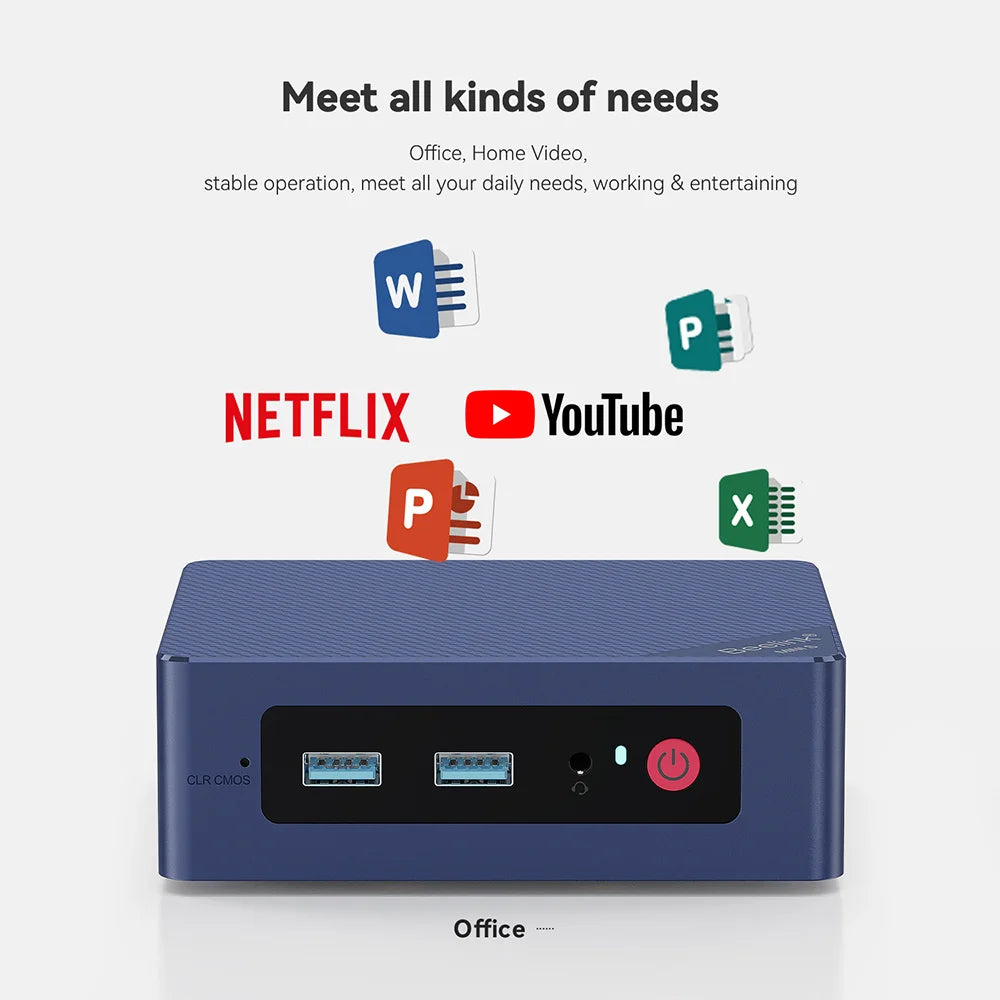 Beelink Mini S13 Intel Twin Lake N150 S12 Pro N100 16G 500G Windows 11 Mini S 11th N5095 DDR4 8GB 128GB ordinateur de bureau N95