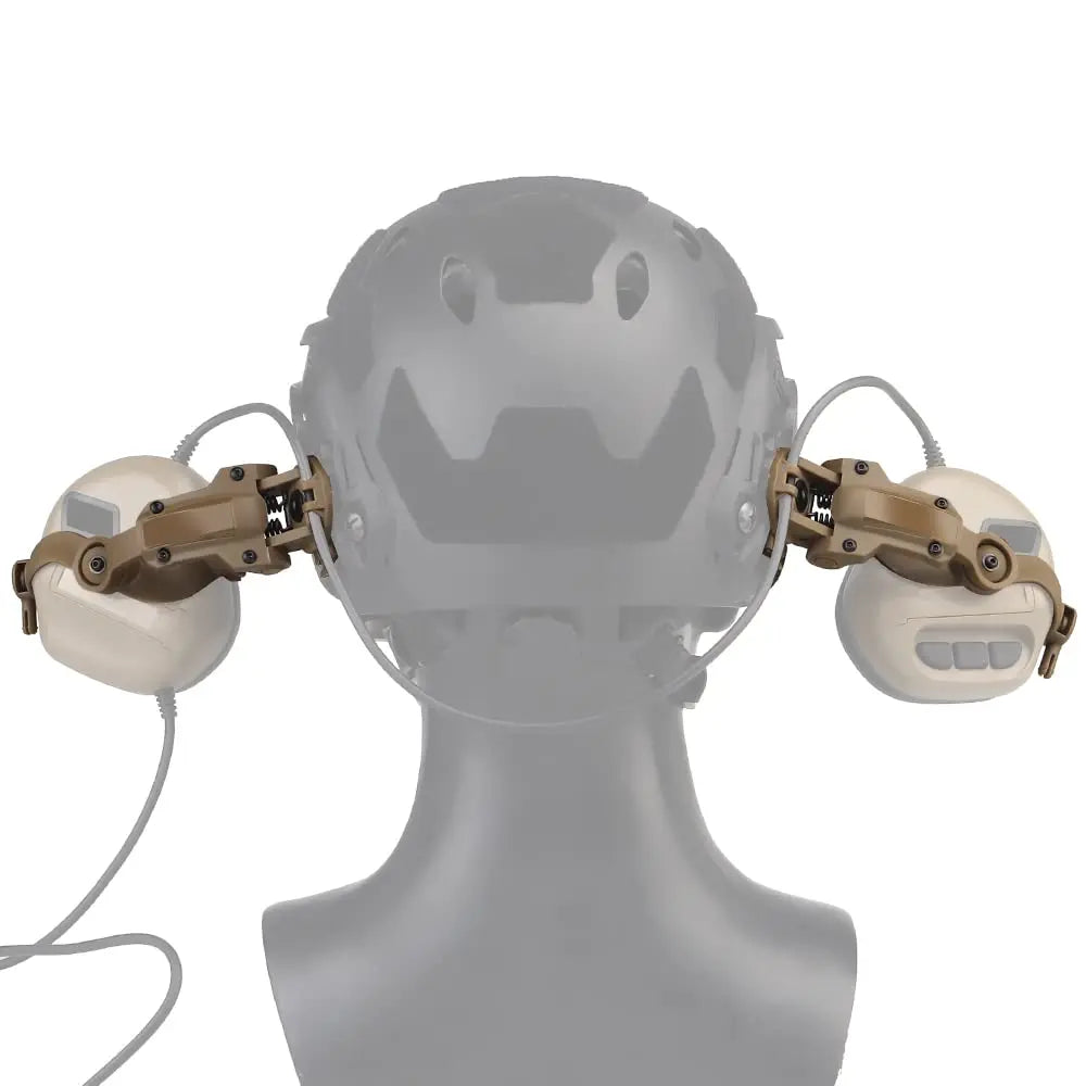 EARMOR – cache-oreilles de tir M32 SE et casque tactique M51 PTT, réduction du bruit, avec adaptateur de Rail ARC pour casque, adapté à la chasse