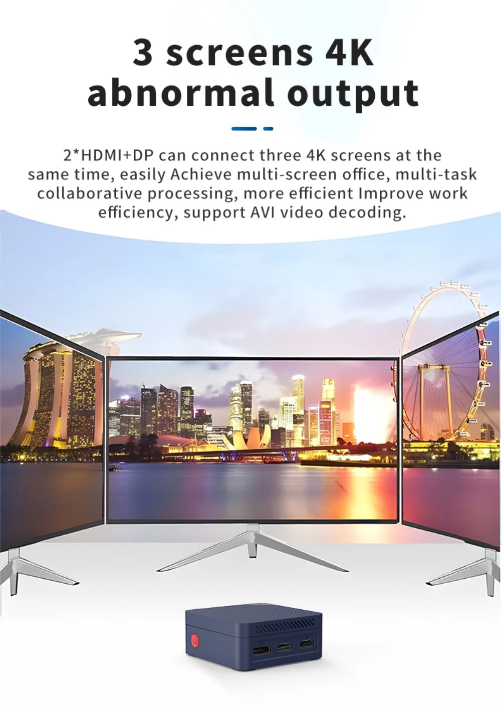 MLLSE G2 Pro Mini PC, processeur Intel Twin Lake N150, LPDDR5, 12 Go de RAM, 512 Go de SSD, Wi-Fi 5, BT5.0, Windows 11