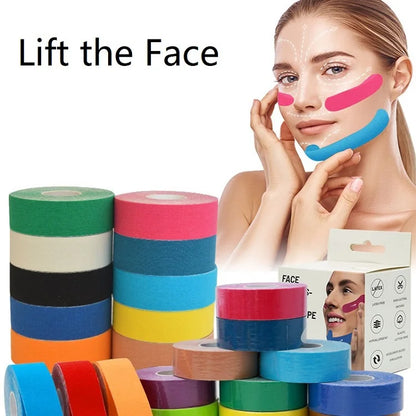 2.5CM * 5M bandes de visage anti-rides bandes de Lifting du visage bande de levage du visage outils de beauté LBHL09