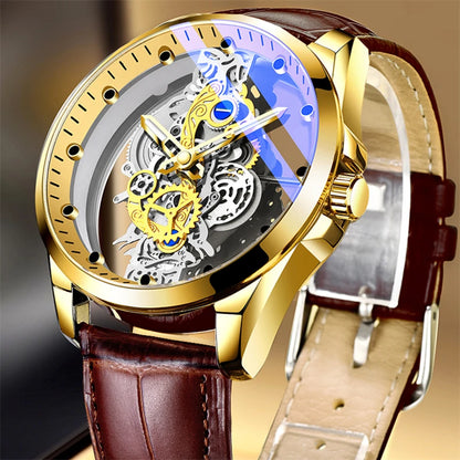 Montres d'affaires de luxe pour hommes, montre à Quartz en acier inoxydable argenté, horloge lumineuse