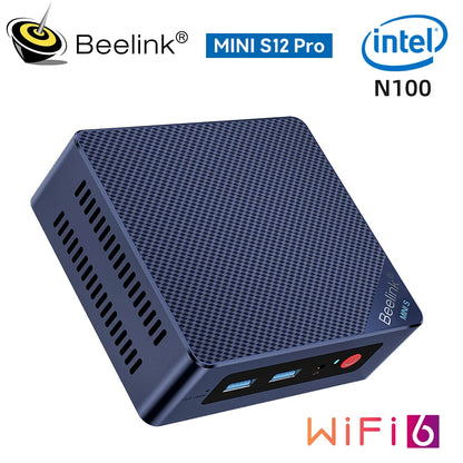 Beelink Mini S13 Intel Twin Lake N150 S12 Pro N100 16G 500G Windows 11 Mini S 11th N5095 DDR4 8GB 128GB ordinateur de bureau N95