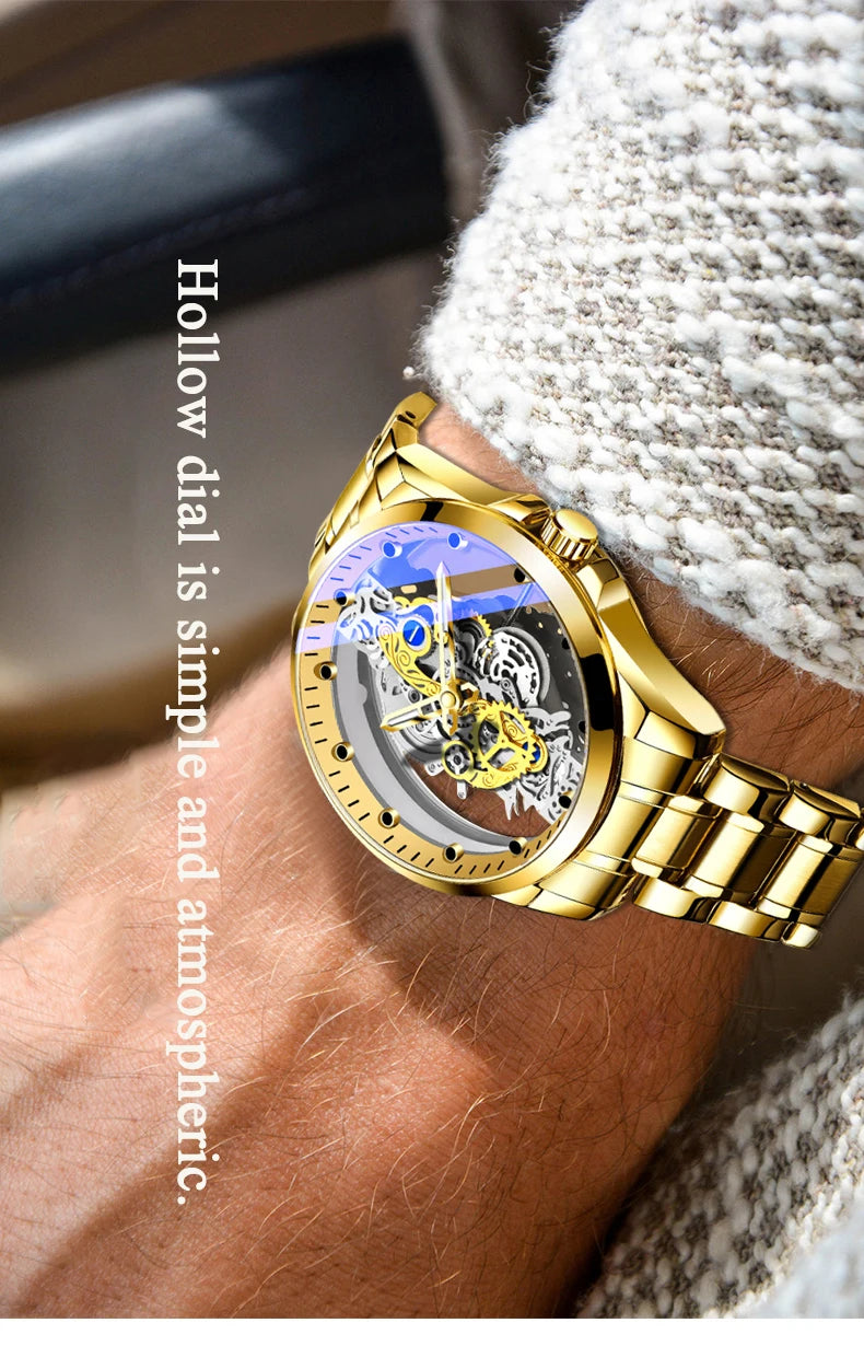 Montres d'affaires de luxe pour hommes, montre à Quartz en acier inoxydable argenté, horloge lumineuse
