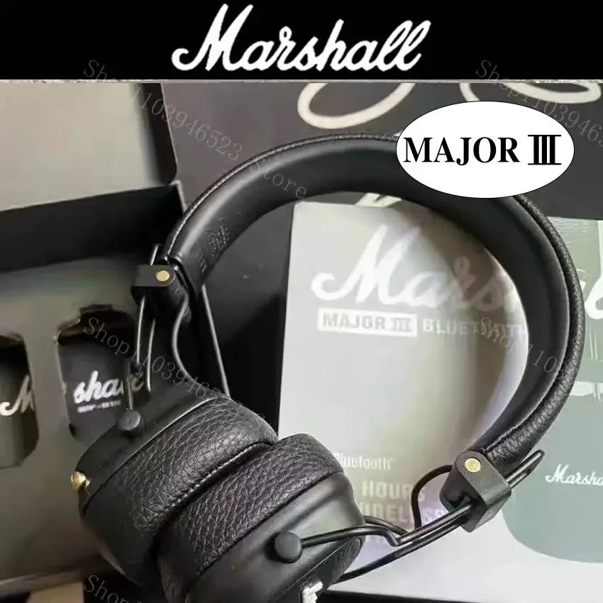 Marshall Major III 3 casque sans fil/filaire avec micro écouteurs de jeu basses profondes pliant sport Rock musique Bluetooth casque